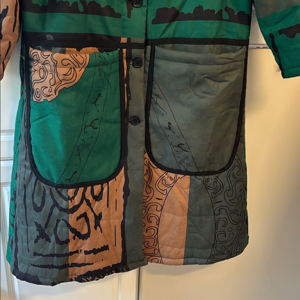 Artisan Patchwork Quilted Cotton Coat – Statement Piece - Picture 14 of 16